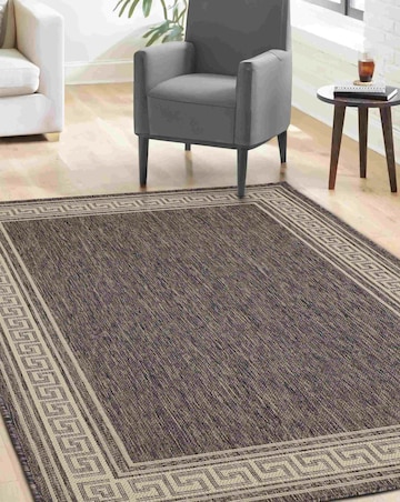 Gel Backed Greek Key Rug