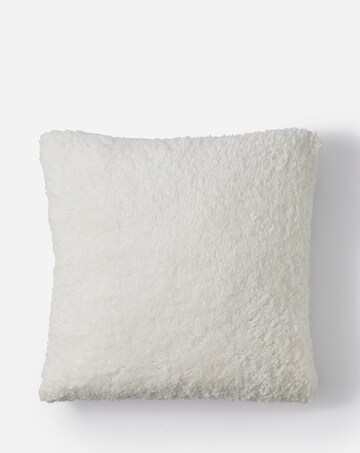 Checked Faux Mohair Cushion