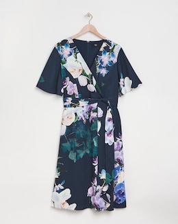 Joanna Hope Angel Sleeve Tie Waist Dress