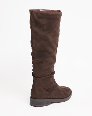 Evren Ruched Boot - Standard Fit (D) & Standard Calf