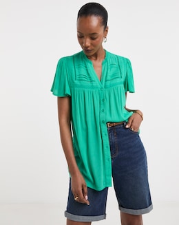 Textured Crinkle Ladder Insert Top