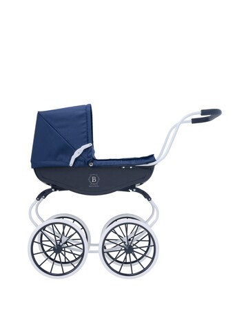 Bella Rosa Windsor Carriage Toy Pram - Navy