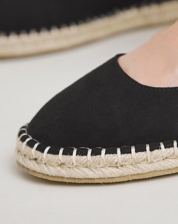Simply Be Daphne Espadrille Ballerina With Ankle Strap - Extra Wide Fit (EEE)