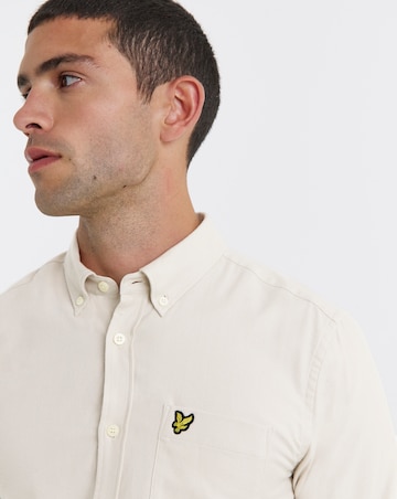 Lyle & Scott Long Sleeve Flannel Shirt - Putty