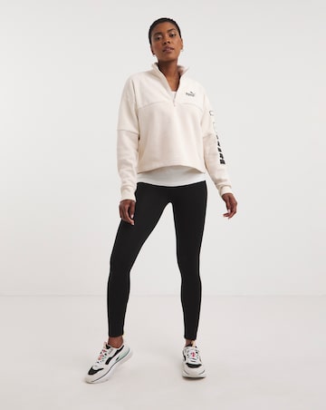 PUMA Colourblock High Neck Crew Sweatshirt