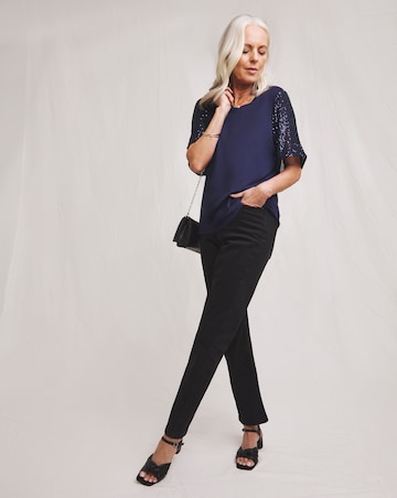 Julipa Sequin Sleeve T-Shirt