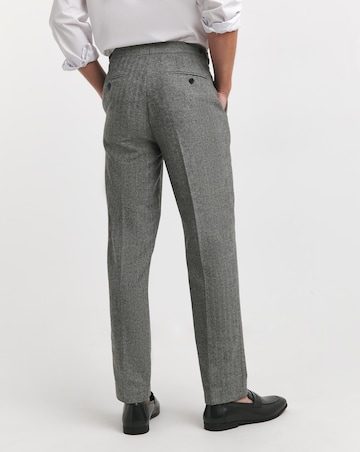 Herringbone Tweed Reg Fit Trouser