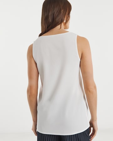 V Neck Woven Vest