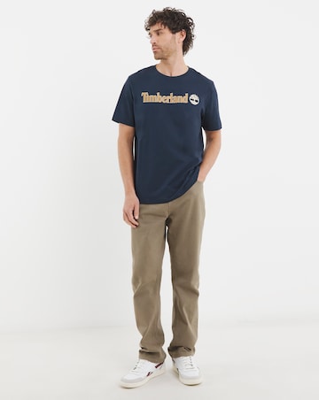Timberland Kennebec River Linear Logo T-Shirt - Dark Sapphire