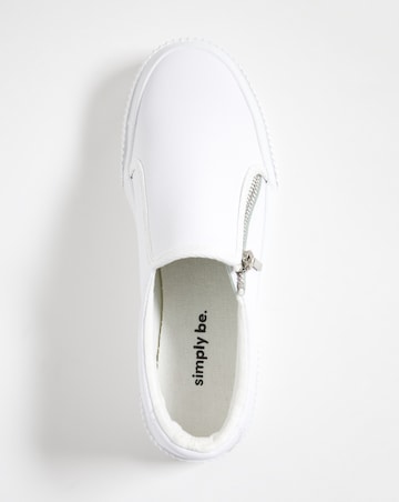 Esme Side Zip Trainers - Extra Wide Fit (EEE)