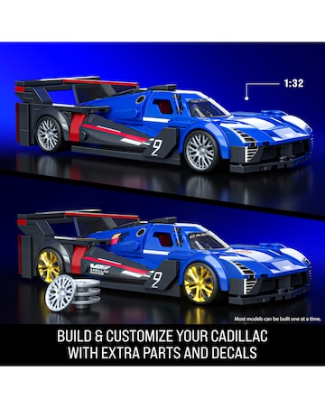 Mattel Brick Shop Hot Wheels Cadillac Project Gtp Hypercar Building Toy Kit