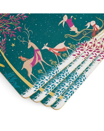Sara Miller Woodland Tales Set of 4 Placemats