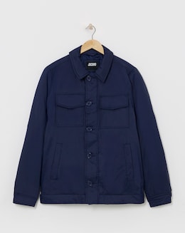 Navy Padded Shacket