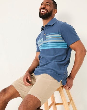 FatFace Perranporth Stripe Polo - Blue