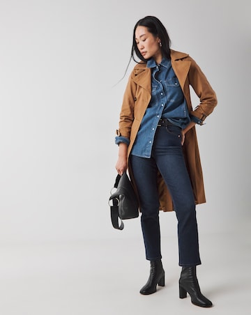 Mid Blue Relaxed Denim Shirt