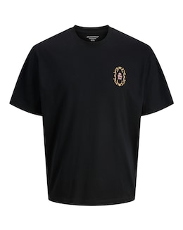 Jack &amp; Jones Christmas Back Graphic T-Shirt - Black