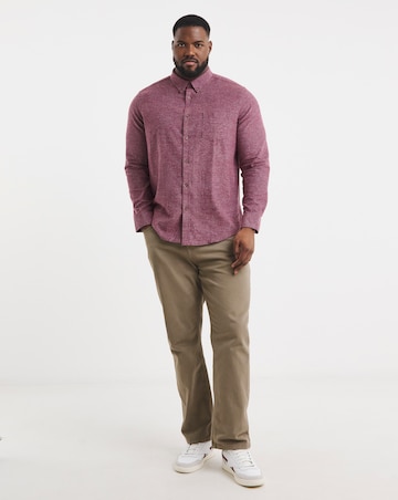 Wine Textured Flannel Shirt