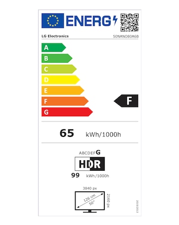 LG 50NANO80A6B 50in NanoCell AI 4K Smart TV
