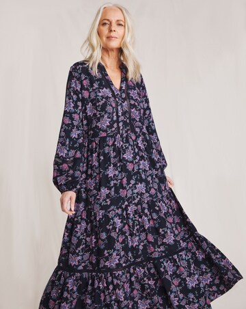 Julipa Lace Trim Printed Dress