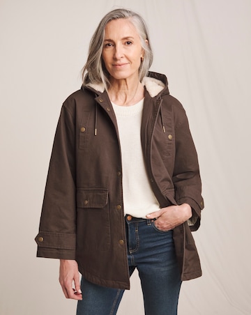 Julipa Pure Cotton Waxed Hooded Jacket
