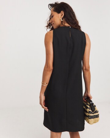 Textured Fabric Shift Dress