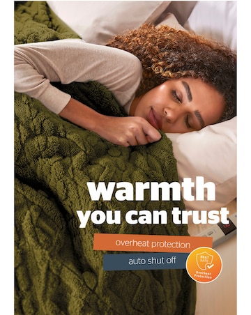 Silentight Luxury Super Cosy Heated Throw - Forest Green