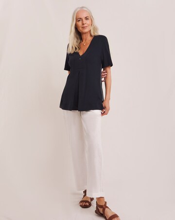 Julipa Contrast Stitch Pure Cotton Top