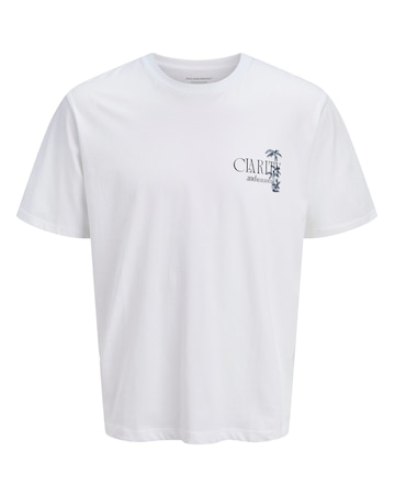 Jack & Jones Bradley Back Graphic T-Shirt - White