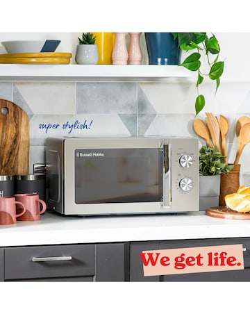 Russell Hobbs 20L Stainless Steel Manual Microwave