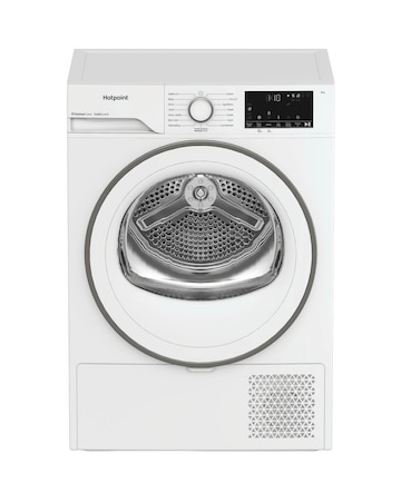 Hotpoint FabicCare C HSD 82M WW UK 8kg Heat Pump Tumble Dryer White + Install