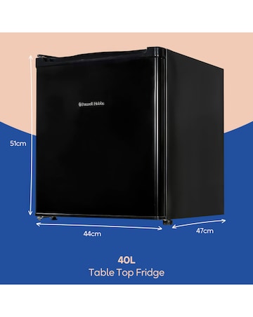 Russell Hobbs RHTTLF2E1B 40 Litre Table Top Fridge
