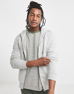 Full Zip Hoodie - Grey Marl