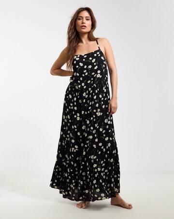 MAGISCULPT Floral Print Maxi Value Beach Dress