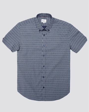 Ben Sherman Geo Spot Print Short Sleeve Shirt