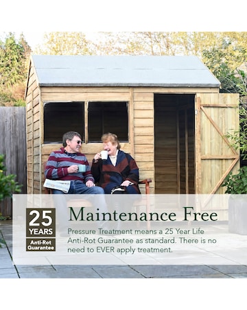 4LIFE Apex Shed 6x8 - Double Door - No Window (Home Delivery)