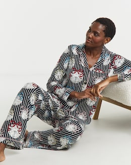 Chelsea Peers Jersey Button Up Disco Ball Print Pyjama Set