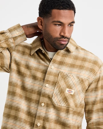 Dickies Forest Brushed Check Shirt - Light Beige