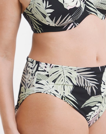 Elomi Tropical Retreat Mid Rise Bikini Brief Black