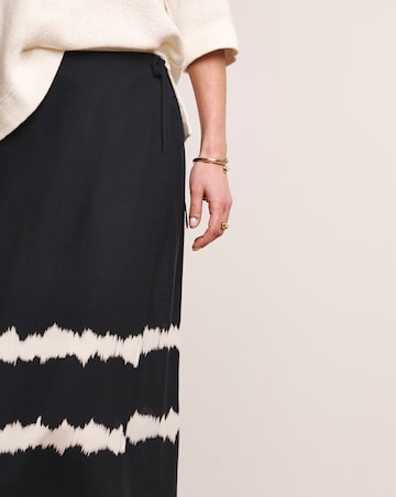 Anthology Printed Linen Wrap Skirt