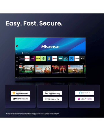 Hisense 58A6QTUK 58in 4K Ultra HD HDR LED Smart TV