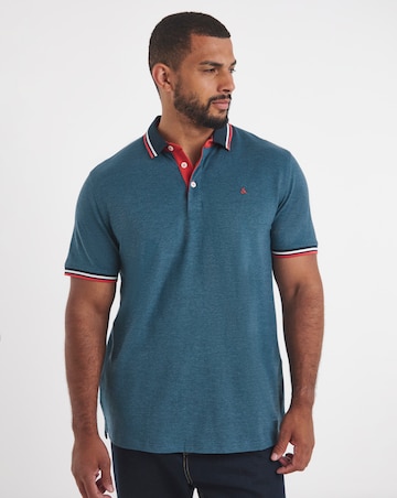 Jack & Jones Premium Paulos Tipped Polo - Blue