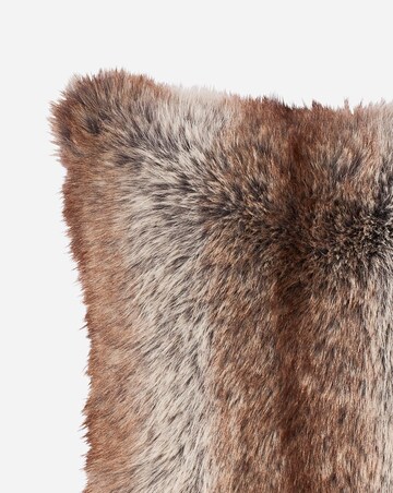 Striped Animal Plush Faux Fur Cushion