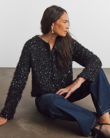 Joanna Hope Sequin Jacket