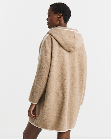 Pretty Secrets Zip Through Fleece Lounge Cardigan