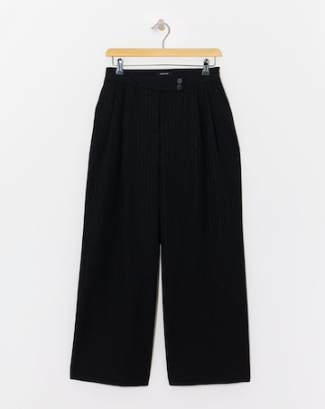 Metallic Thread Wide Leg Trouser