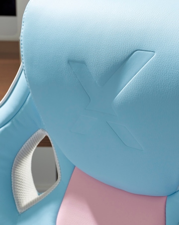 X Rocker Maverick Ergonomic PC Office Gaming Chair - Bubblegum Blue/Pink