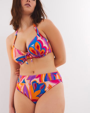 Floral Mix And Match Underwired Padded Plunge Bikini Top