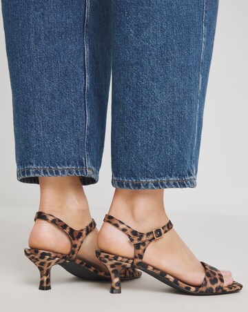 Neva Barely There Kitten Heel Two Part Sandals - Extra Wide Fit (EEE)