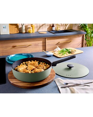 Morphy Richards Non-Stick 28cm Green Saute Pan