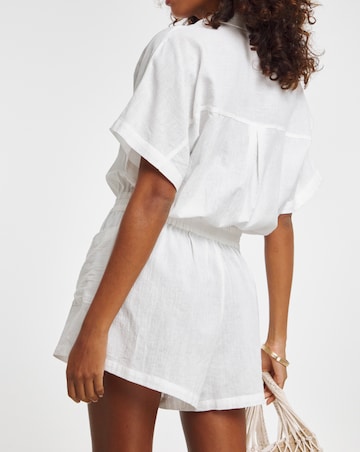Beach to Beach Cheesecloth Beach Playsuit